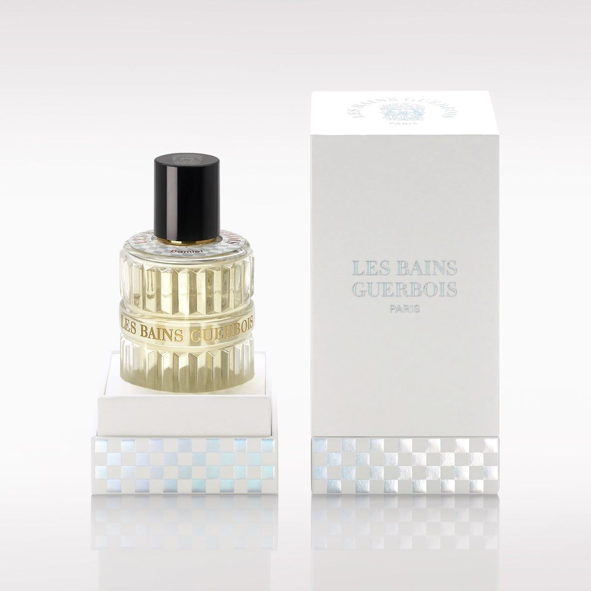 Les Bains Guerbois Damier bottle and box