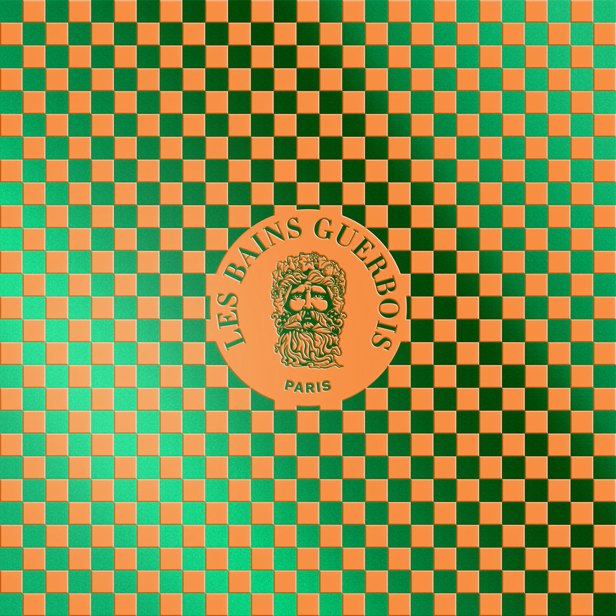 Les Bains Guerbois 2013 Résidence d'Artistes checkerboard pattern